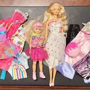 Barbie and clothes lot